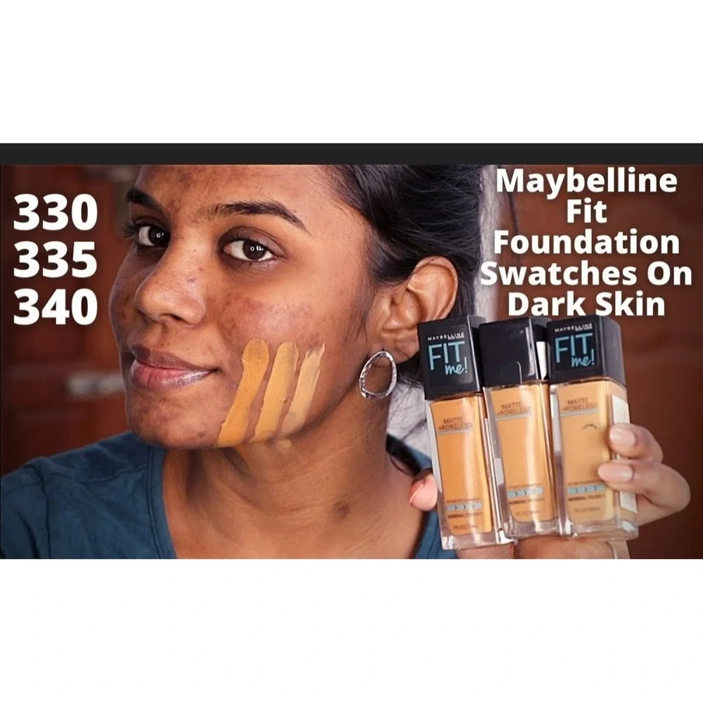 Maybelline FIT ME. 330. Toffee. Toffee Carmel. 3 Dewy Smooth.3 Matte Porless